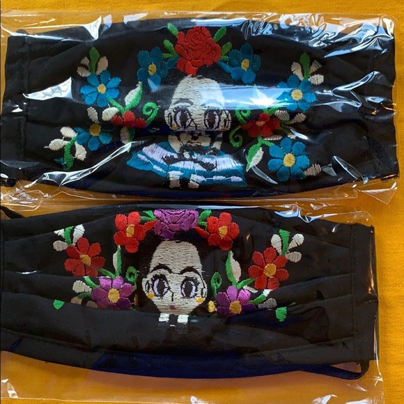 Triple layer Reusable embroide face mask F… - Picture 8 of 16